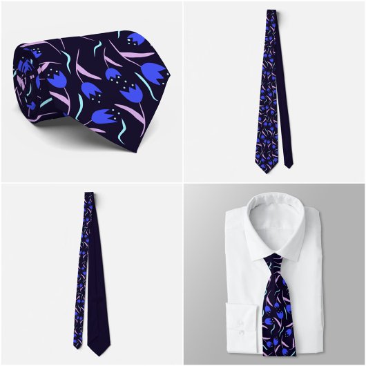 Spring Floral Pattern Collection Stropdas