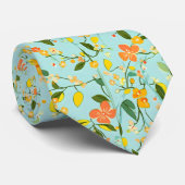Spring Floral Pattern Stropdas (Opgerold)