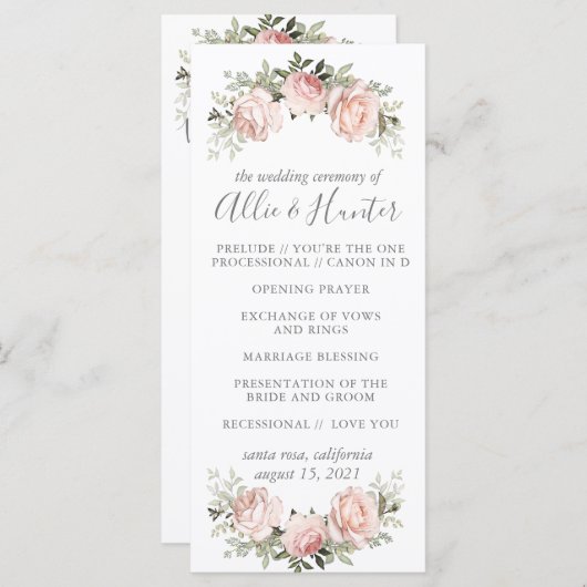 Spring Floral Programma (Voorkant / Achterkant)