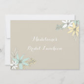 Spring Floral Rustic Bridal Lunch Uitnodigingen (Voorkant)