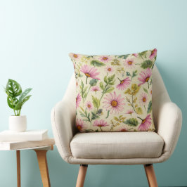 Spring Floral Sierkussen Botanical Home Decor