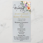 Spring Floral - Silver Wedding Programma (Voorkant)