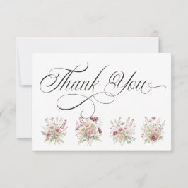 Spring Floral Thank You Card Bedankkaart