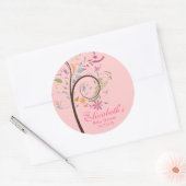 Spring Floral Tree Baby shower Sticker (Envelop)