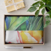 Spring Floral Tulips Tissue Paper Tissuepapier (Geschenk)