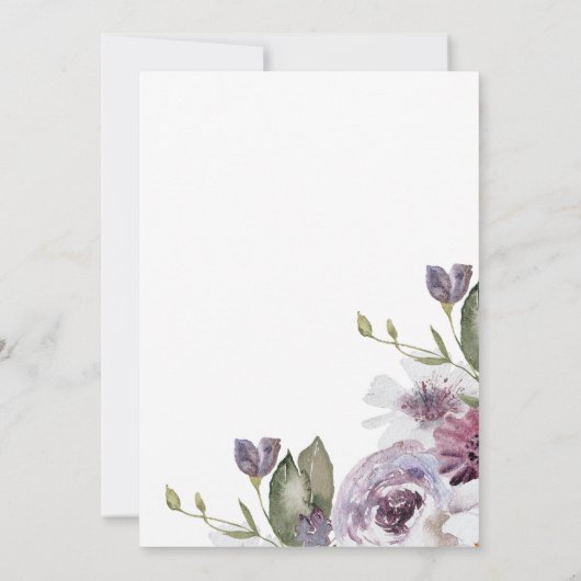 Spring Floral Vrijgezellenfeest Kaart (Achterkant)