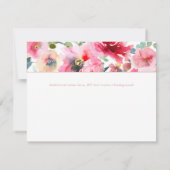 Spring Floral Waterverf Boeket dank u kaarten (Achterkant)