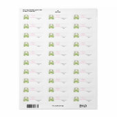 Spring Floral Wedding Arch adres Etiket (Full Sheet)