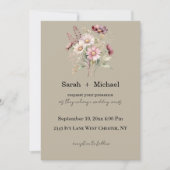 Spring Floral Wedding Invitation (Devant)