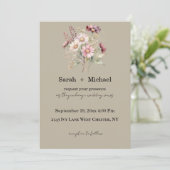 Spring Floral Wedding Invitation (Debout devant)