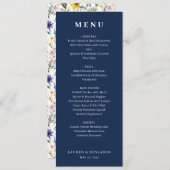 Spring Floral Wedding Menu (Voorkant / Achterkant)