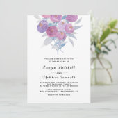 Spring Floral Wedding Uitnodiging (Staand voorkant)