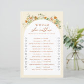 Spring Floral zou ze liever Vrijgezellenfeest spel (Staand voorkant)