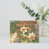 "Spring Flower Basket" Briefkaart (Staand voorkant)