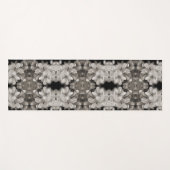 Spring Flower Black en White Abstract Yogamat (Voorkant (horizontaal))