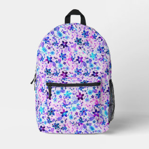 Spring Flower Bouquet - Edelweiss Flower Geometric Bedrukte Rugzak
