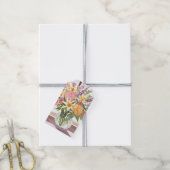Spring Flower Bouquet |  Kaart Cadeaulabel (Met Touw)