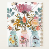 Spring Flower Design met naam Planner (Achterkant)