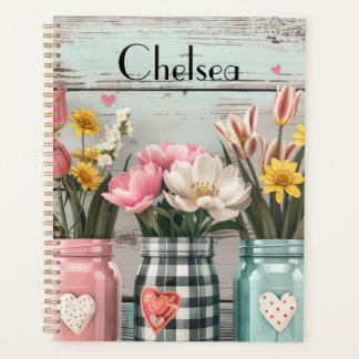 Spring Flower Design met naam Planner
