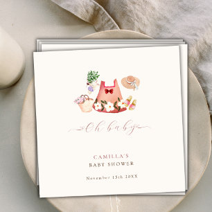 Spring Flower Garden Meisje Kleding Baby shower Servet