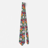 Spring Flower Garden Pattern Stropdas (Voorkant)