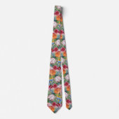 Spring Flower Garden Pattern Stropdas (Voorkant)
