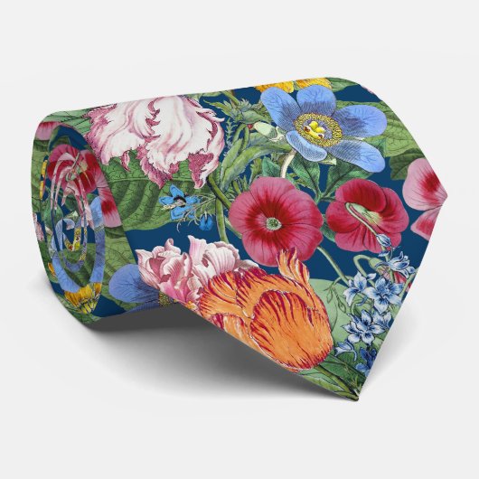 Spring Flower Garden Pattern Stropdas (Opgerold)