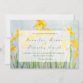 Spring Flower narcissen bruiloft uitnodiging (Voorkant)