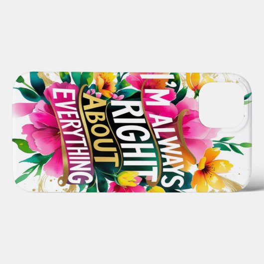 Spring Flower Sarcasm Quote Case-Mate iPhone Case (Achterkant (horizontaal))