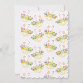 Spring Flower Shower het bruid-to-be Vrijgezellenf Kaart (Achterkant)