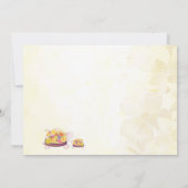 Spring Flower Turtles Baby shower Kaart (Achterkant)