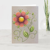 Spring Flower wenskaart Kaart (Voorkant)