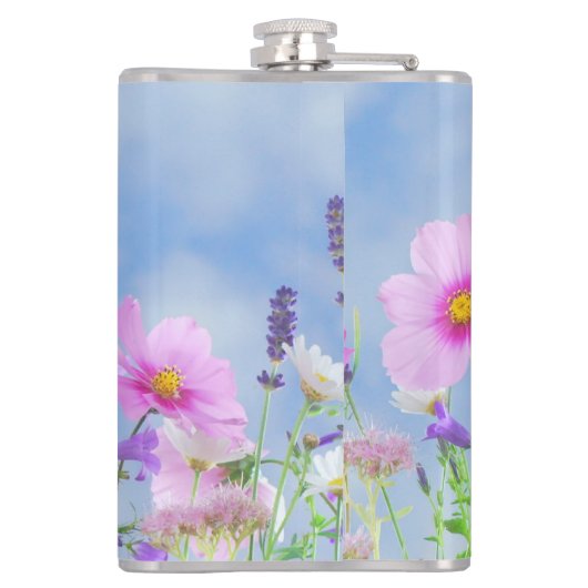 Spring Flowers 15 oz Design Heupfles (Achterkant)