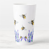 Spring Flowers and Bees Latte Mok (Voorkant)