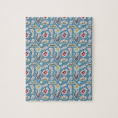 Spring Flowers and Ladybug Pattern Legpuzzel (Verticaal)