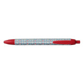 Spring Flowers and Ladybug Pattern Zwarte Inkt Pen (Achterkant)