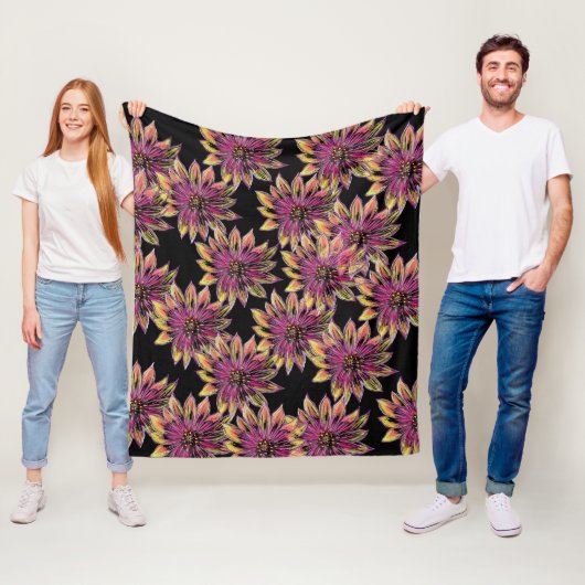 Spring Flowers Art Fleece Deken (In situ)