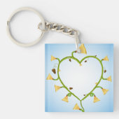 Spring Flowers Art Sleutelhanger (Voorkant)