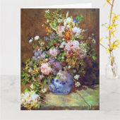 Spring Flowers beroemd gemaakt door Renoir Big Moe Kaart (Gele Bloem)