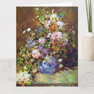 Spring Flowers beroemd gemaakt door Renoir Big Moe Kaart