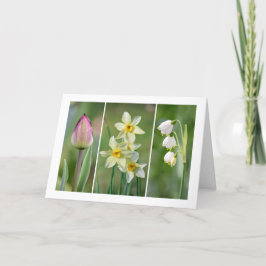 "Spring Flowers" blanco wenskaart Kaart