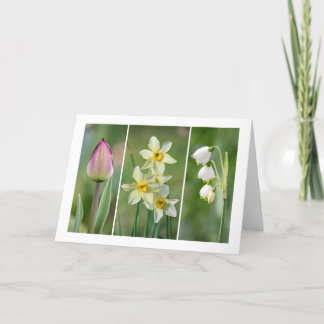 "Spring Flowers" blanco wenskaart Kaart