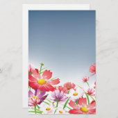 Spring Flowers Briefpapier (Voorkant / Achterkant)