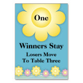 Spring Flowers Bunco Table Kaart #1 (Achterkant)