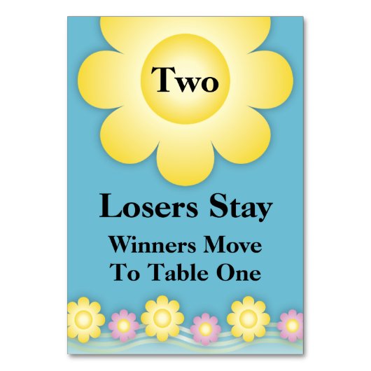 Spring Flowers Bunco Table Kaart #2 (Voorkant)