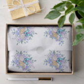 Spring Flowers, Butterflies & Sea Shells Decoupage Tissuepapier (Geschenk)