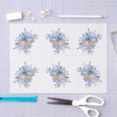 Spring Flowers, Butterflies & Sea Shells Decoupage Tissuepapier (Craft)