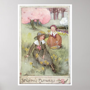 Spring Flowers by Anne Anderson Poster