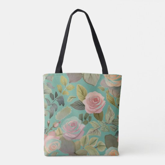 Spring Flowers Canvas tas (Achterkant)