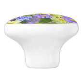 Spring Flowers Ceramic Knob. Keramische Knop (Zijkant)